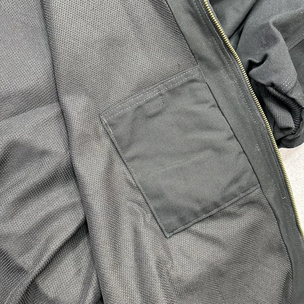 Carhartt Duck Thermal Lined Active Jacket Mens 5XL Black J131 Hooded Zip Outdoor